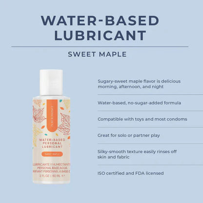 Water Based Lubricant - 2oz Sweet Maple (2 LEFT)